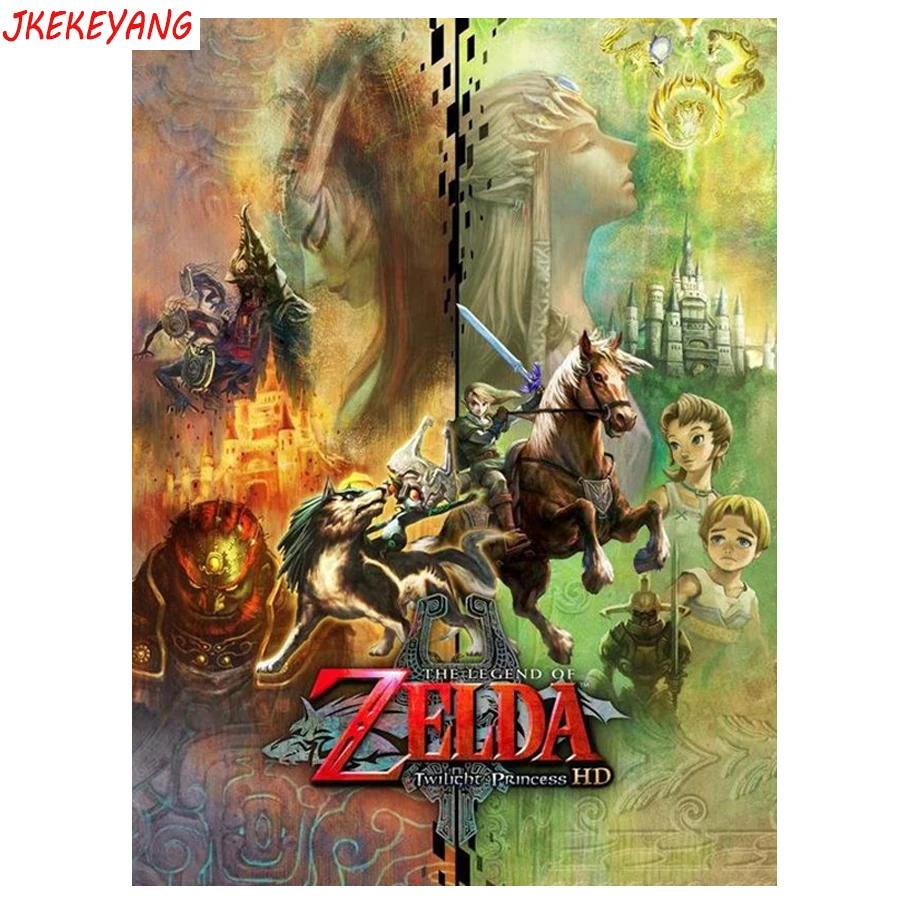 

5D DIY square/round Diamond painting Zelda Cross Stitch Diamond Embroidery Pattern Rhinestone J1571