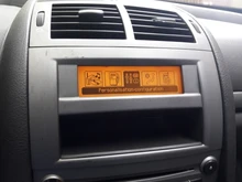 Moniteur écran jaune pour Peugeot, Support USB Original d'usine, air double zone, moniteur jaune, 12 broches, pour écran de Peugeot 307 407 408 citroen C4 C5