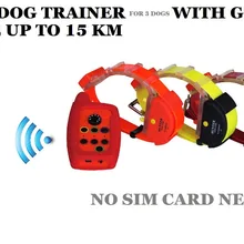 Водонепроницаемый тренажер для собак с gps трекером для 3 собак 15 км Диапазон