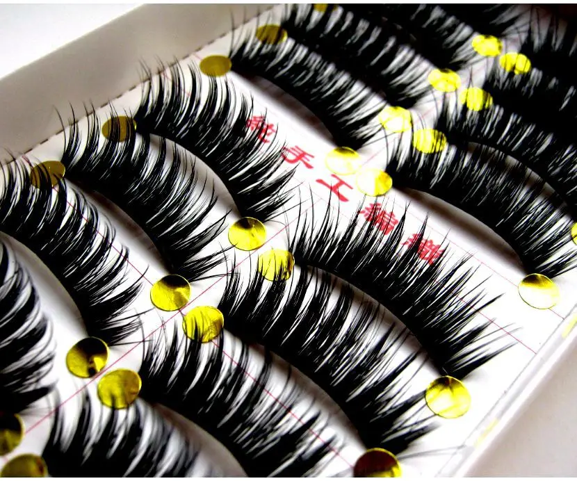 free shipping cheap false eyelashes 10 pairs/lot natural high quanlity