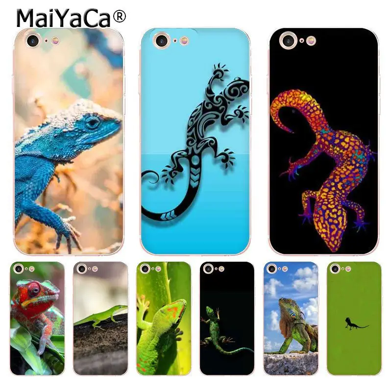 MaiYaCa Обесцвечивающий ящерица животное прозрачный мягкий tpu чехол для телефона