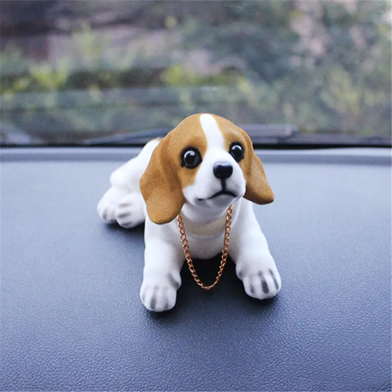  Car Ornament Nodding Dog Shakes His Head Shaking Dog Car Styling Cute Bobblehead Dog Doll For Car I