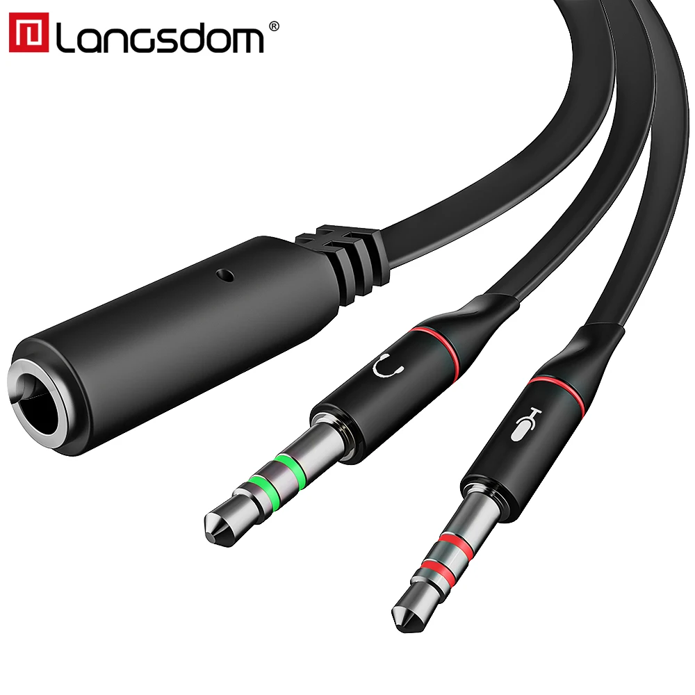 5 mm аудио сплиттер аудио адаптер. 5 мм (2 x mini jack). провод для наушников для пк. 3. 5 to 3.