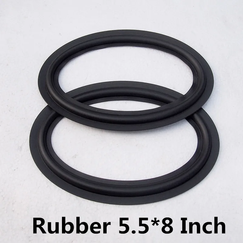 Finlemho 2PCS Speaker Woofer Rubber Surround Repair Kit 5.5x8 Inch Oval