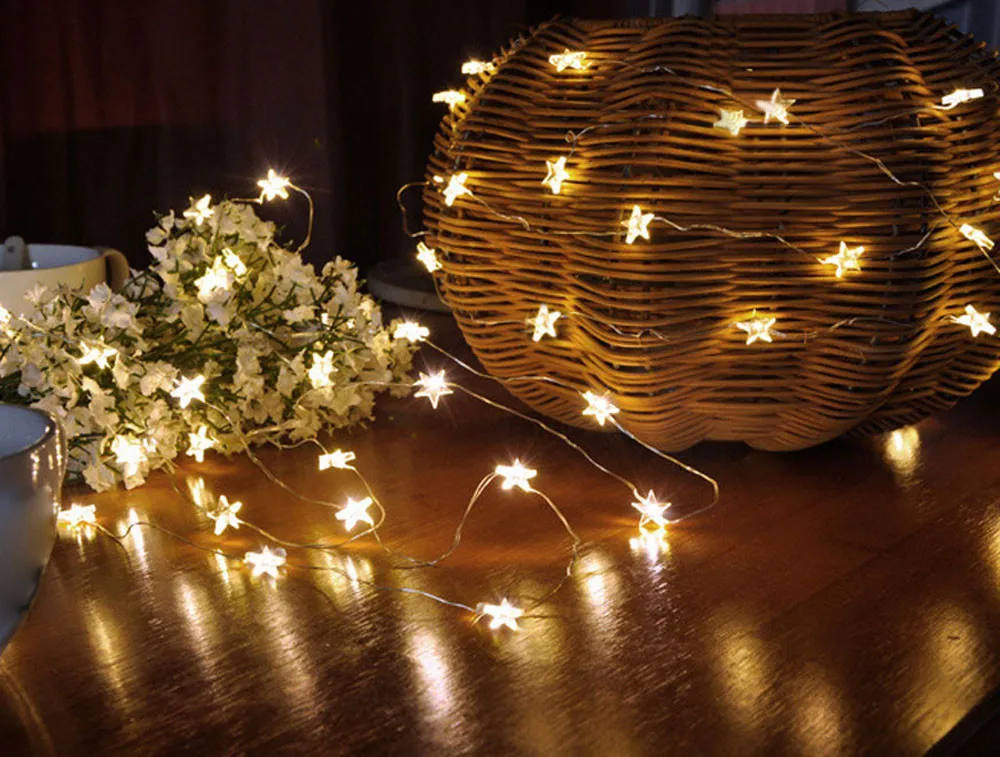 Star led light string Battery fairy Light for party ...