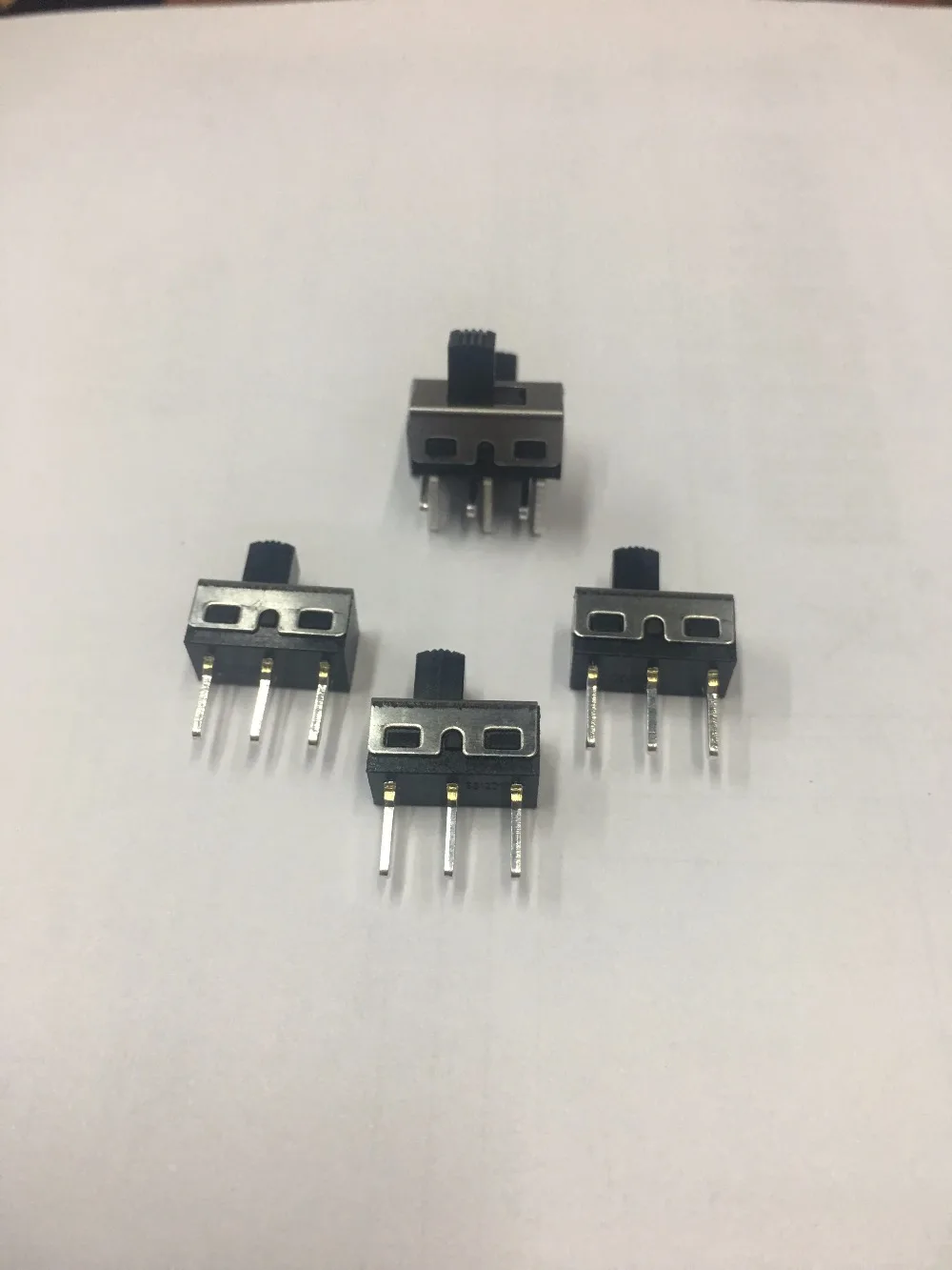 

100 Pcs ss12d10 Position SPDT 1P2T 3 Pin PCB Panel Mini Vertical Slide Switch
