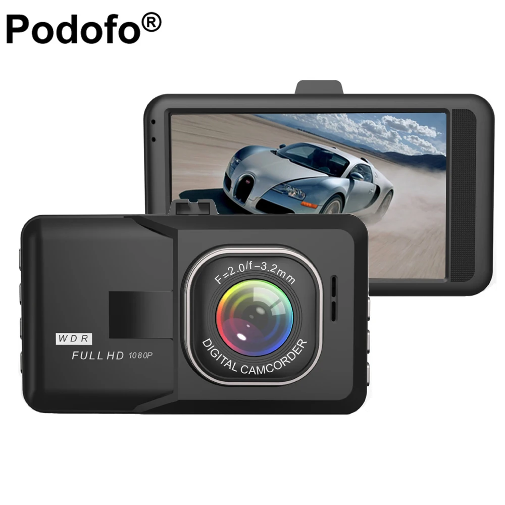 Podofo 3 0 Inch Car Dvr Full HD 1080P DVRs Registrar Car font b Camera b