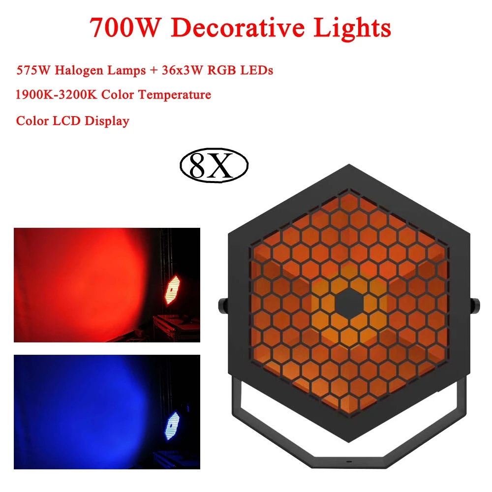 8pcs Lot Decorative Lights 700w Led Stage Lamp Dj Ktv Disco Laser