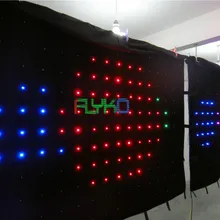 AliExpress ткань led занавес p18 2*3 м