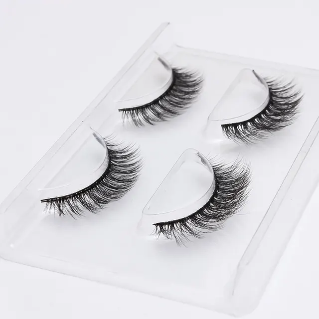 LEHUAMAO 2 Pairs 3D Mink Lashes Natural Long False Eyelashes Dramatic Volume Fake Lashes Makeup Eyelash Extension Silk Eyelashes 757