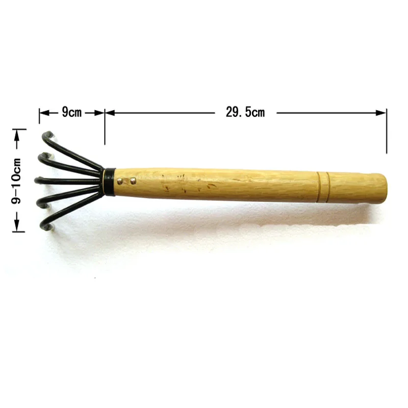 1 шт. Прочный 5-Tine коготь грабли культиватор морепродукты грабли с деревянной ручкой Садоводство грабли мини инструменты