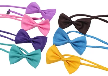 

500pcs New Colorful Solid Color Adjustable Dog Pet Tie Bow Ties Cat Neckties Dog Grooming Supplies W9999