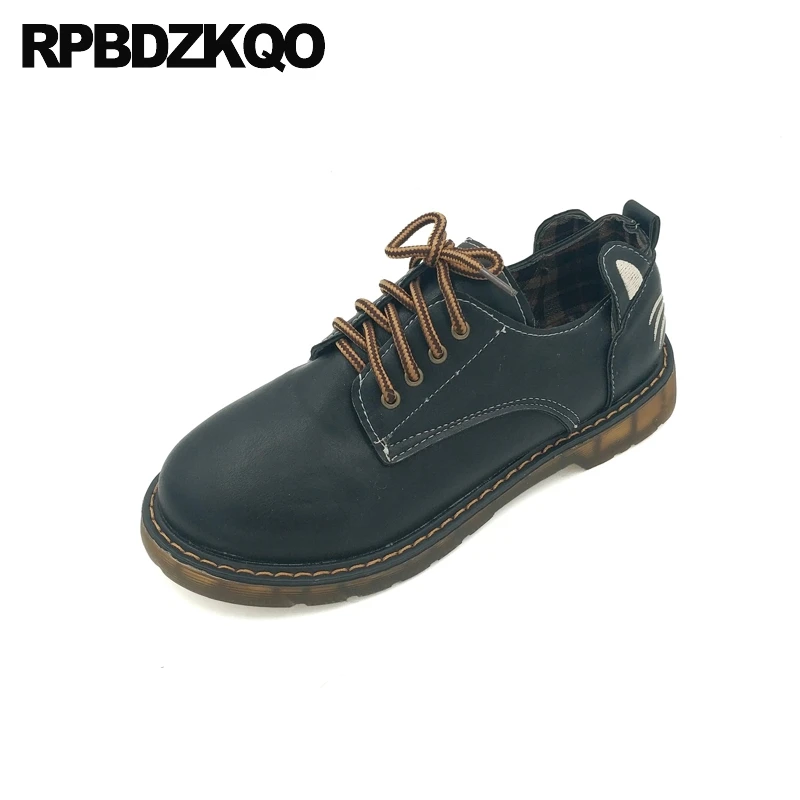 

winter women designer lace up fur black chinese embroidered shoes factory direct embroidery china ladies brown oxfords round toe