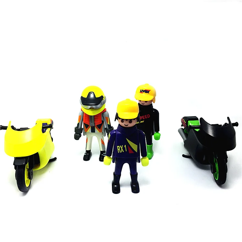 Playmobil мир Рисунок фигурку мира блоки куклы замок Строительные мини кирпичи