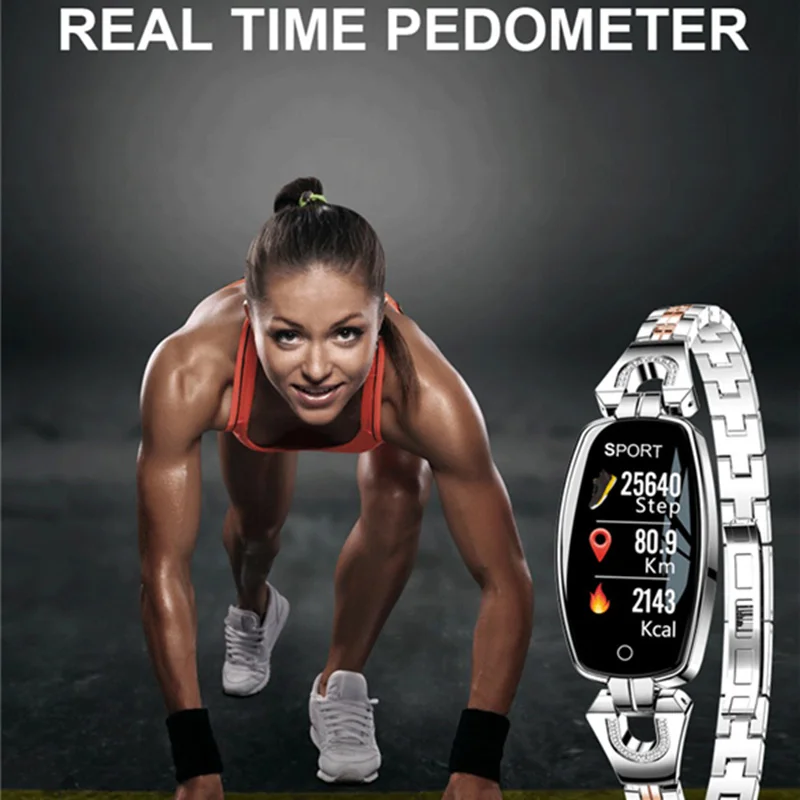 2019 Women Lady Fashion Smart Wristband Heart Rate Blood Pressure Smart Bracelet H8 Fitness Tracker Smart Watch Band Female Girl 2019 Women Lady Fashion Smart Wristband Heart Rate Blood Pressure Smart Bracelet H8 Fitness Tracker Smart Watch Band Female Girl