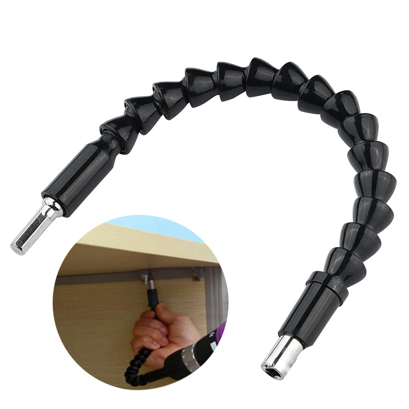 

1pc 295mm Flexible Shaft Bit Extention Screwdriver Bit Holder 1/4" Hex Shank Connect Link Repair Tools