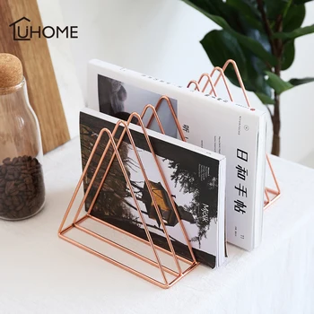 

9 Grids Iron Art Design Bookshelf Large Metal Bookend Desk Storage Holder Book Stand Table Organizer Gift Stationery Shelf