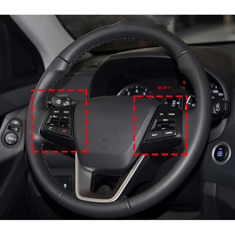 Juego para Hyundai creta IX25 Control de Radio de Audio interruptor de Control de crucero interruptor de volante botón Bluetooth teléfono con cable