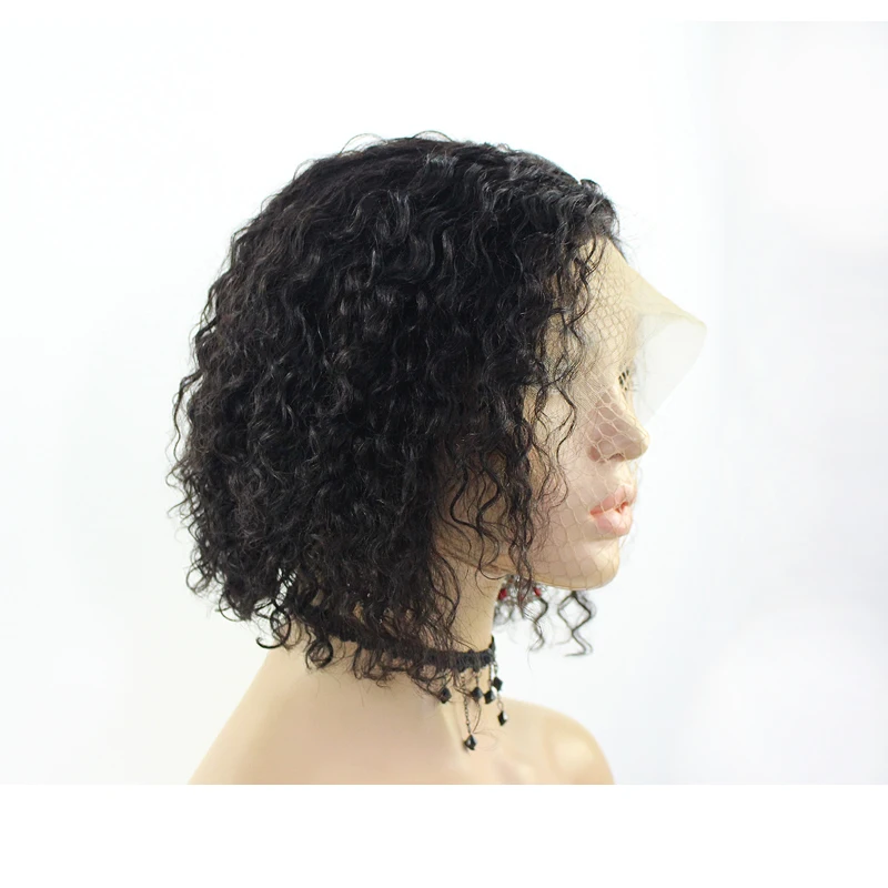 Pixie Cut Короткий Боб 13*6 парик из натуральных человеческих волос для черных женщин