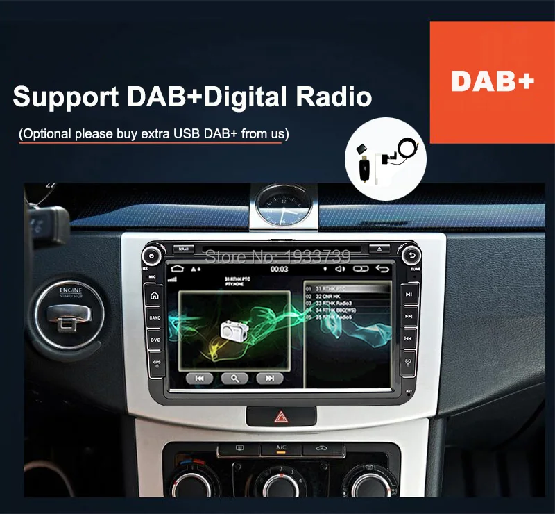 Best Funrover VW In Dash Car Stereo 8 "Car DVD GPS Navigation 2 din Car Radio CANBUS autoradio Bluetooth RDS WIFI OBD FM DVD for vw 23