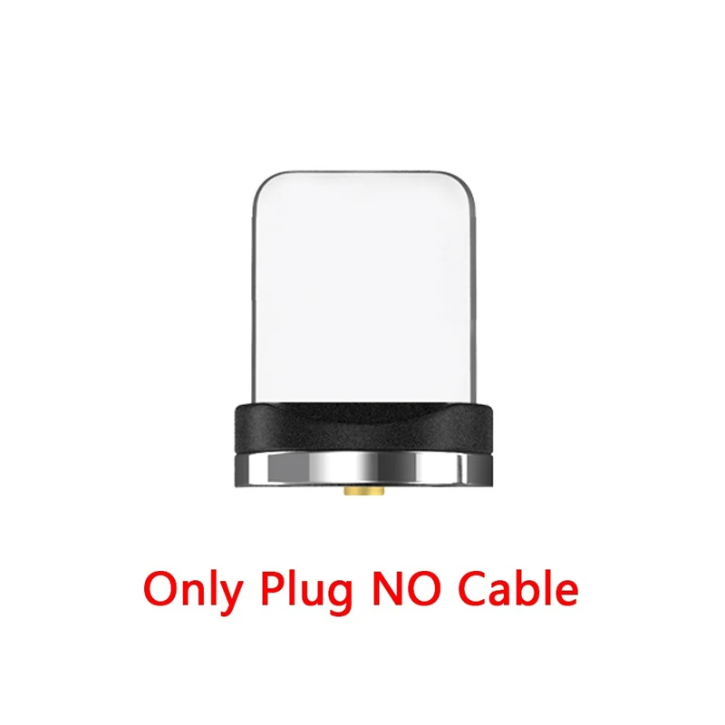 Магнитный кабель usb шнур для iPhone 7 8 plus X XR XS Max светодиодный кабель Micro usb type C для samsung S8 S9 plus Note 9 8 - Цвет: Only plug
