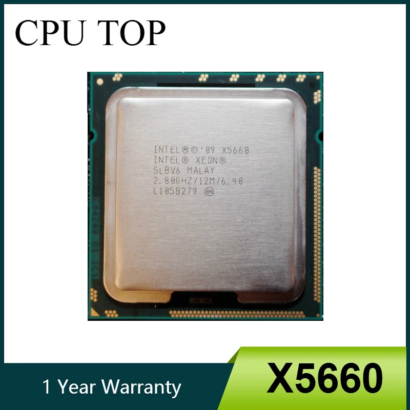 Процессор Intel Xeon X5660 2 8 ГГц шесть ядер 12 м серверный процессор LGA1366|intel xeon|intel xeon