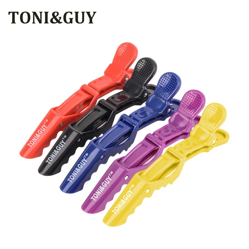 

6 Pieces Hair Clips colourful CRROCODILE Mouth Clip Professional Hairdressing Beak Sectioning Crocodile Hairpins Clamps Clips