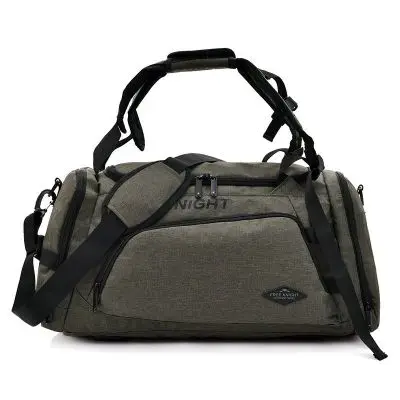 Мужская спортивная сумка на плечо из терилена, многофункциональная сумка-тоут для фитнеса, сумки для хранения обуви, Противоугонный рюкзак для путешествий на открытом воздухе - Цвет: green