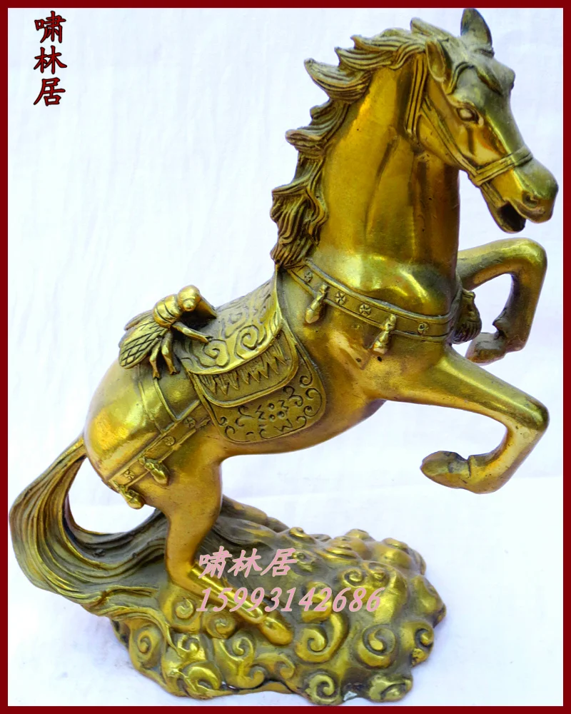 

Bronze copper horse mascot