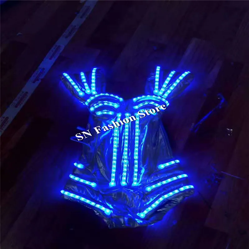 HH83 Sexy women dance led dresses led costumes dj wears stage show RGB light font b