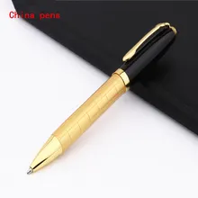 Роскошные Высокое качество 701 золотая линия Цвет Бизнес офис со средним наконечником шариковая ручка