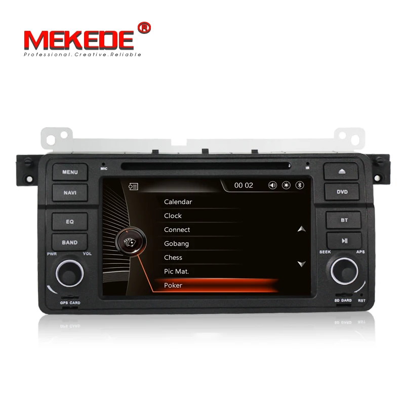 

free shipping Capacitive screen 1Din 7inch Car DVD Player for BMW E46 318 320 car dvd gps M3 3series with Navi Radio BT