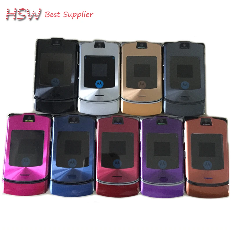 Unlocked Original motorola Razr V3i Mobile Cell Phone Refurbished