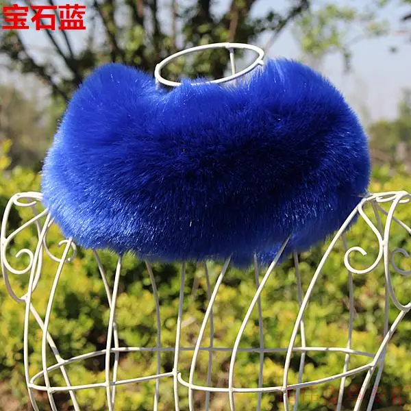 

new winter faux fox fur collar warm unreal fur muff fake rabbit fur loop scarf women multicolors imitation fur neck ring warmer