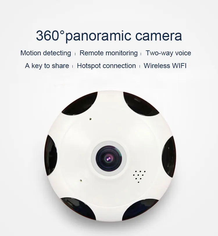 

HD 960P MINI Cctv Camera Smart Wireless Fisheye IP Camera 360 Degree Panoramic Wide Angle Home Security Wifi Camera