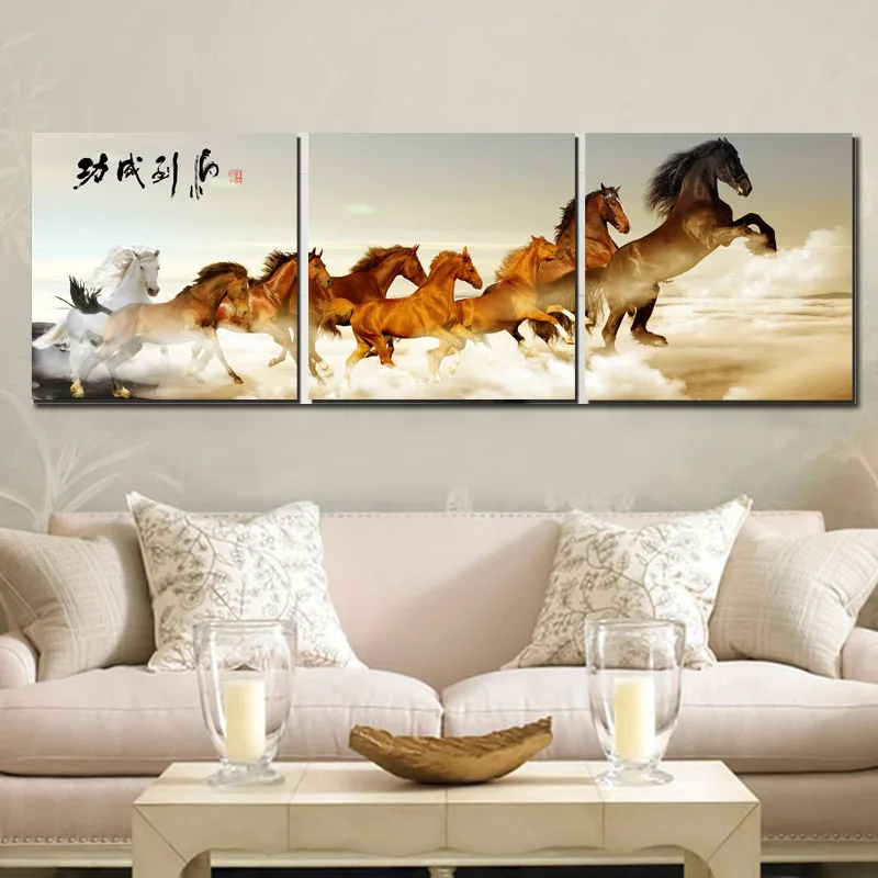 Achetez en Gros peinture à l'huile cheval en Ligne à des