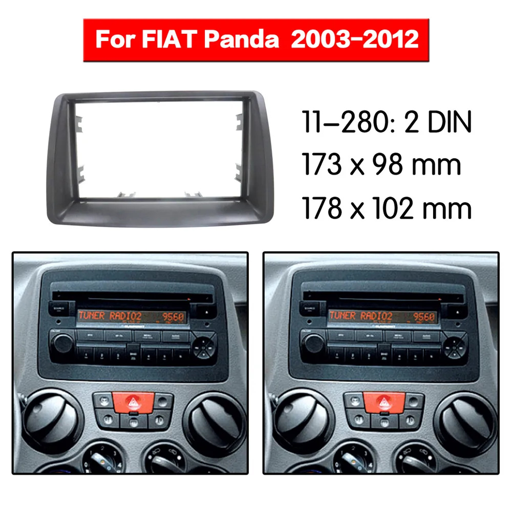Автомобильный радиоприемник Fascia Frame Kit для FIAT Panda 2003 2012 автомобильный стерео аудио