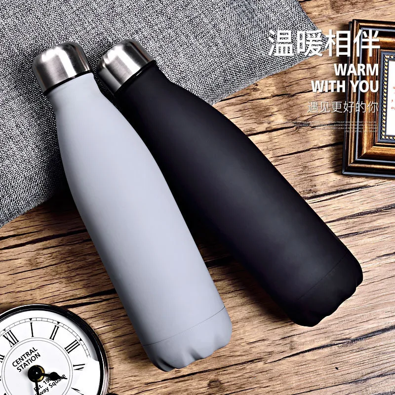 500ML Chilly Bottle Stainless Steel Wine Bottle Shape Thermos Bottle Car Travel Bowling Flask Vacuum Bottle For Water