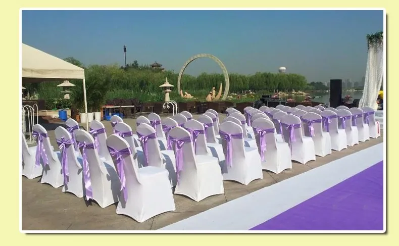 Плотные универсальные эластичные Чехлы для стула для свадебной вечеринки, белые чехлы для стула из спандекса и лайкры для свадебной вечеринки, банкета, много цветов