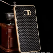 Роскошный чехол из настоящего углеродного волокна, изысканный Алюминиевый металлический бампер для samsung Galaxy Note 5, чехол на заднюю панель для samsung Note 5, чехол