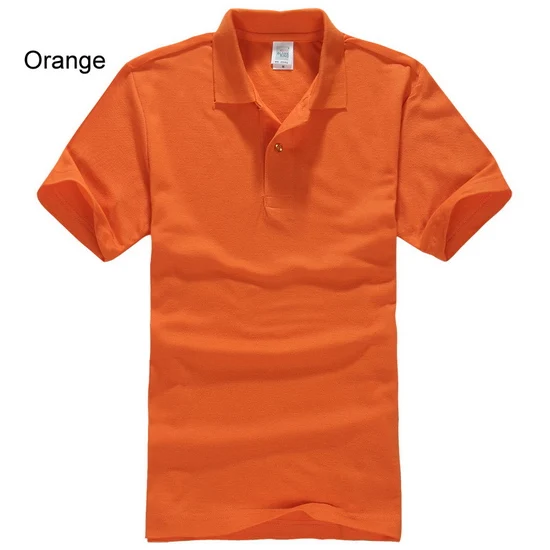 LOMAIYI размера плюс XS-3XL, фирменная новинка, Мужская рубашка поло, мужская белая высококачественная хлопковая майка с коротким рукавом, мужские рубашки поло, BM196 - Цвет: orange