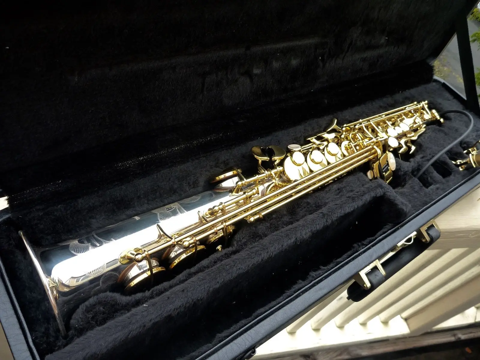 YANAGISAWA 9930 SOLID SILVER SOPRANO SAXOPHONE 2 NECKSsoprano