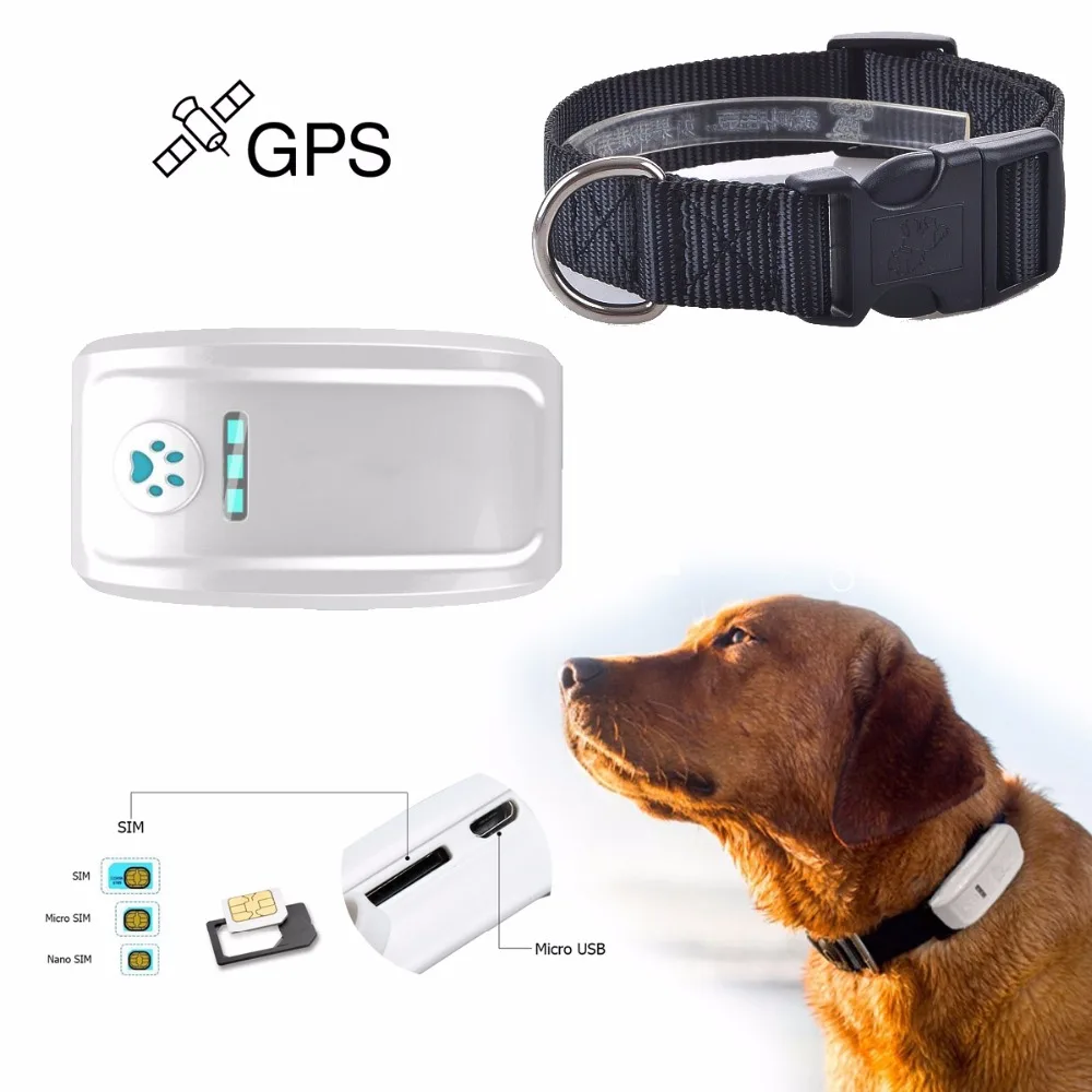 Waterproof Mini GPS Tracker Locator GSM GPRS Tracking System for Pets