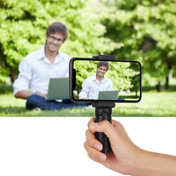 Mini Stand Tripod Mobile Phone Clamp Clip Portable Bracket Durable Stable Holder DU55