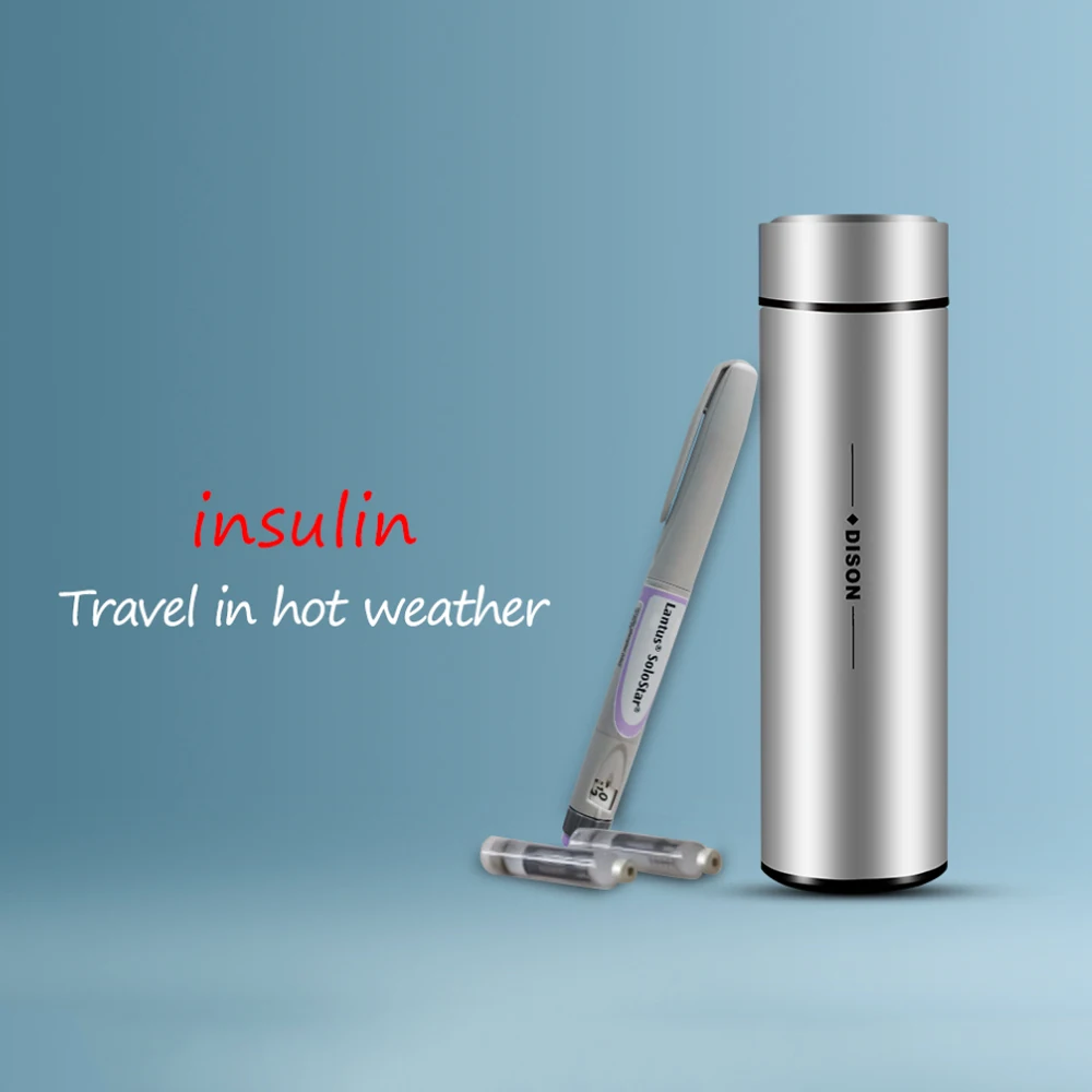 

Dison New 36hours Insulin Cooler Flask Mini Portable Insulin Fridge Refrigerated Cup Novo Pen Cooler Bag