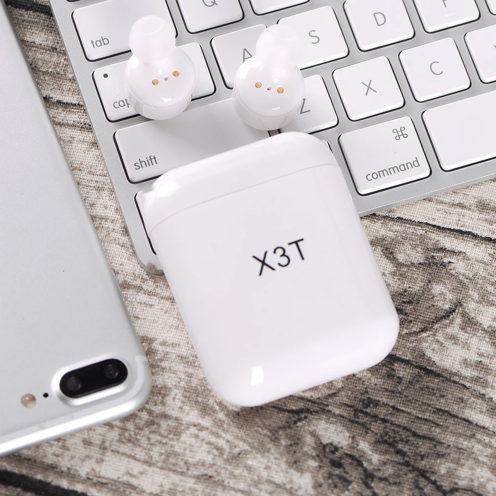 X3T TWS Bluetooth наушники CVC6.0 шумоподавление сенсорное управление наушники в ухо стерео Беспроводные спортивные наушники с микрофоном power bank