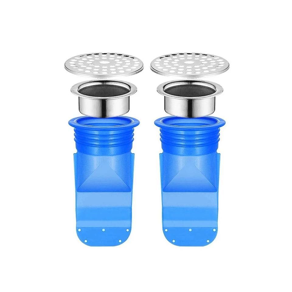 Bathroom Floor Drain Seal Resist Smell Bugs Multifunction Drain Backflow Preventer Floor Drain Cover 1.97 Silicone (1)