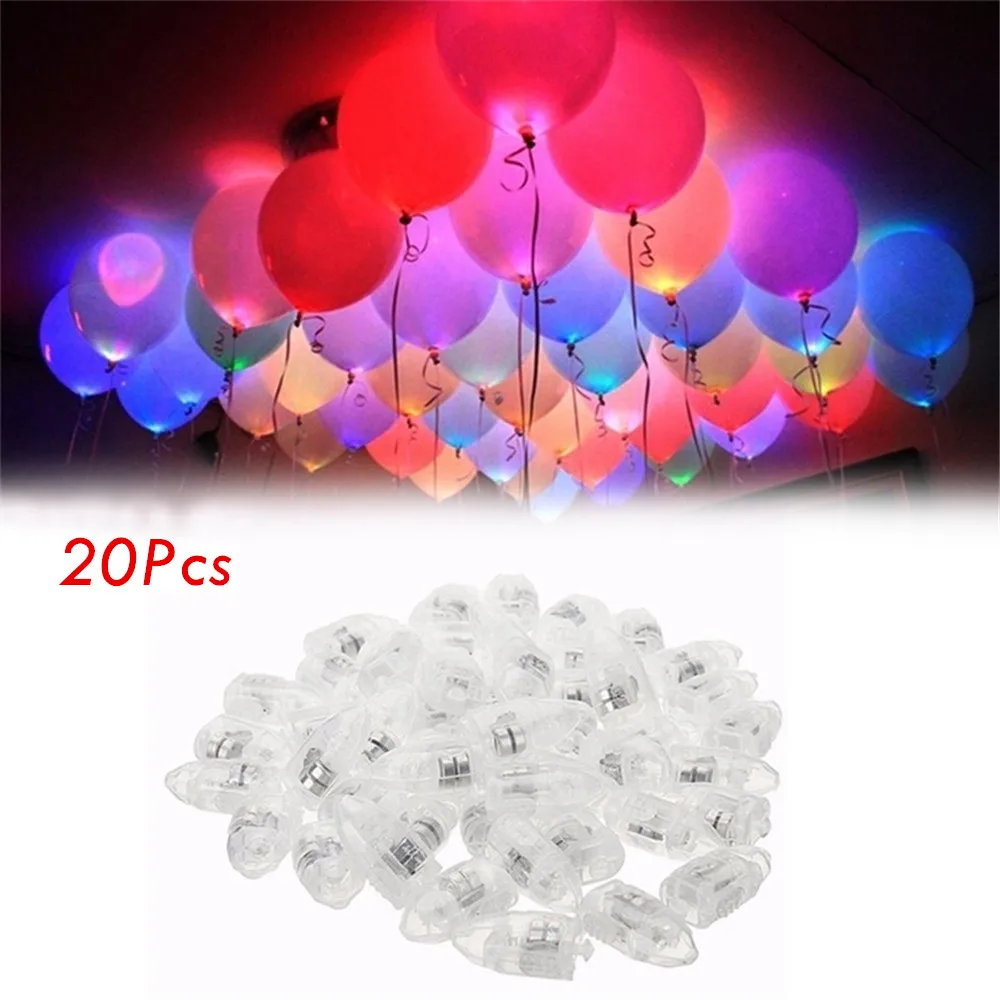 20pcs Led Balloons Light LED Lamp Balloons for Paper Lantern Balloon Birthday Christmas Balloon Decoration celebration Lamps