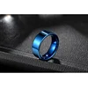 Tigrade 8mm High Polished Tungsten Carbide Rings Men Blue Wedding Rings Male Wedding Engagement Ring Masculine Anels ► Photo 3/5