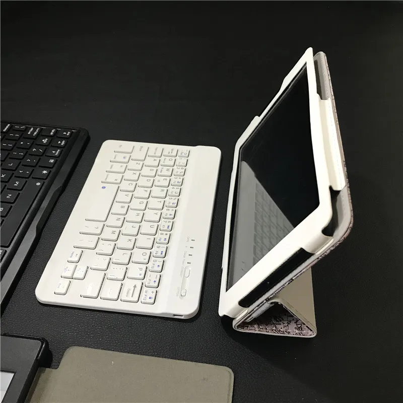 

Accessories For teXet TM-8043/TM-8044/TM-8066/TM-8069_3 Folded Cover Case+Bluetooth Keyboard+Stylus Pen+Universal Film+Wipes